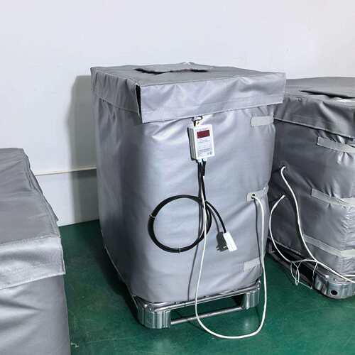 500L立式吨桶加热器智能控温安装便携加热保温防冻电加热工业加热