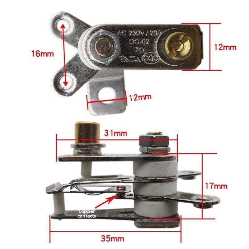 原装电热锅温控器250V/20A压力开关电炒锅电饭锅电饭煲配件温控器