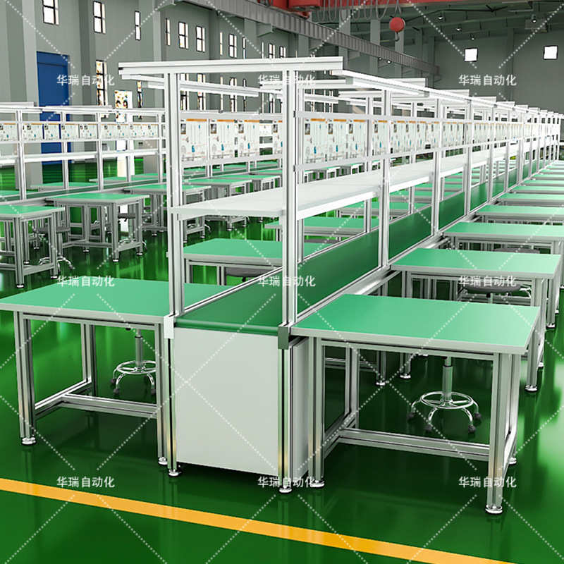 流水线工作台防静电车间装配拉线自动化插件生产线皮带传送