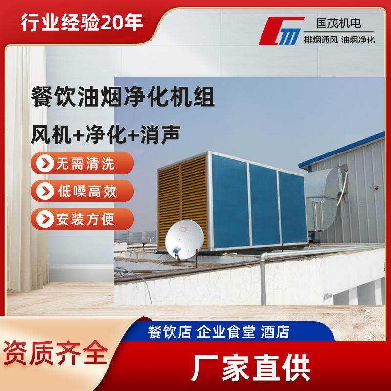 油烟净化设备低空商用油烟净化机饭店油烟净化器厂家直供
