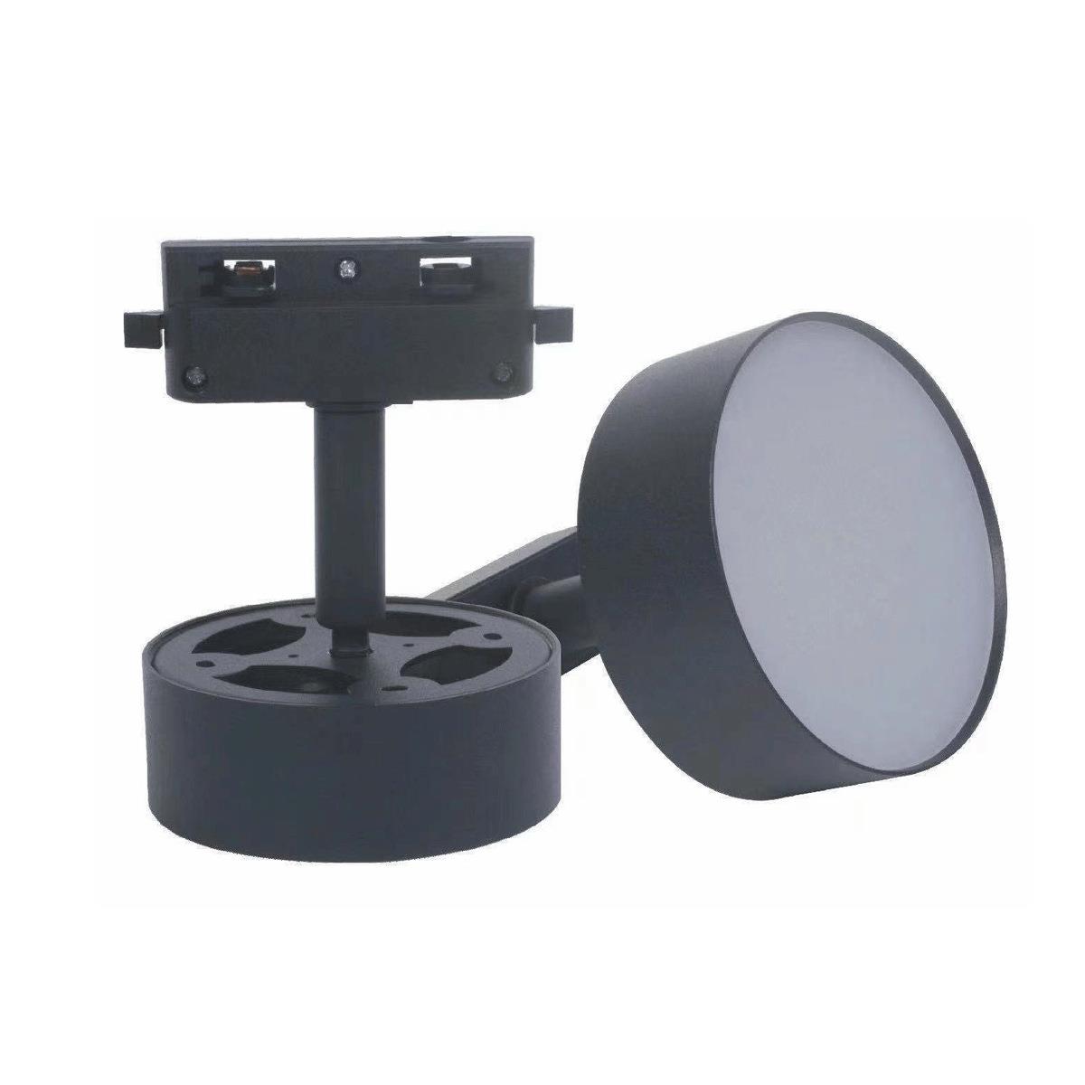 5-21W轨道式补光灯外壳 调角12W散光导轨式LED直播间用筒灯套件