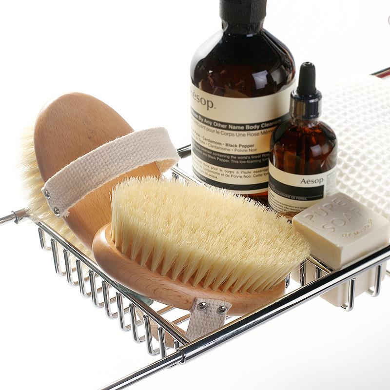 ?干刷猪鬃毛身体刷皮肤体刷沐浴澡搓澡磨砂膏刷子F7644876洗瘦腿