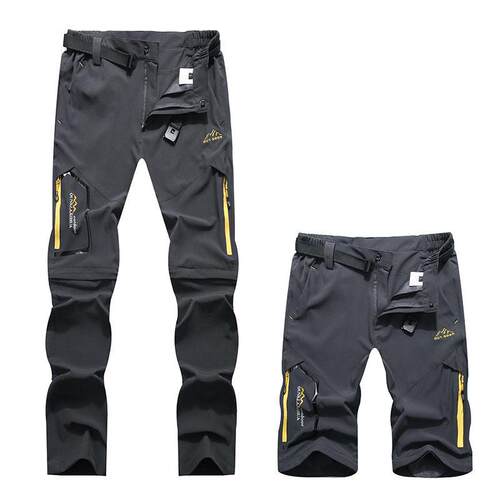 Men's Outdoor Lightweight Quick-Dry Pants with Detachable