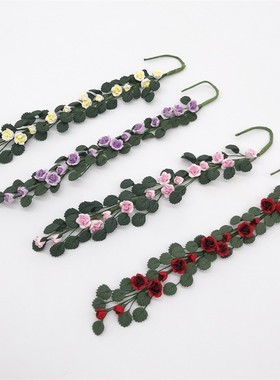 1：12迷你娃娃屋DOLLHOUSE花串仿真模型植物花卉玫瑰花串