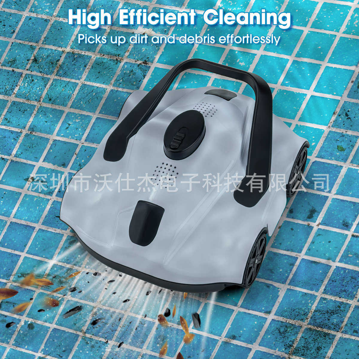 水下助推器游泳池全自动吸污机无线水下吸尘器清洁机器人清理设备