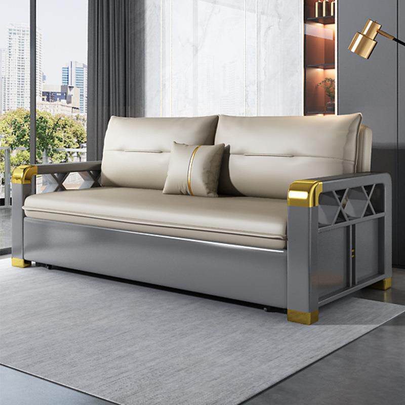 实木沙发床两用可功折叠推拉多能小户型886客厅025款科2技新布可