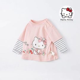 童装女童长袖T恤春秋装儿童上衣Hello Kitty联名