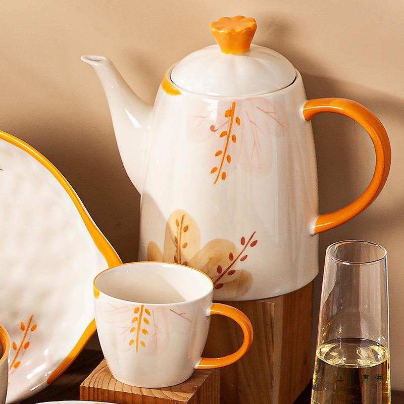 高颜值茶壶凉水壶茶具耐高温陶瓷大容量水具套装家用客厅2025新款