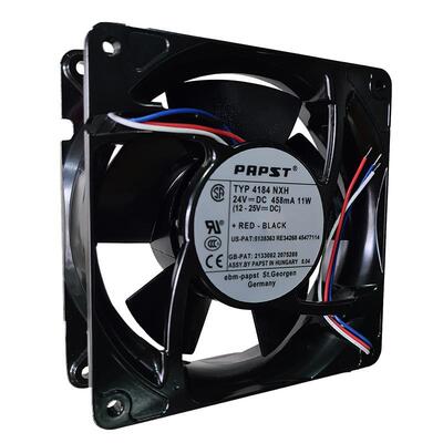 德国ebmPAPST 12038 4184NXH/NXHR 24V 458mA 11W 12cm 铝框 风扇