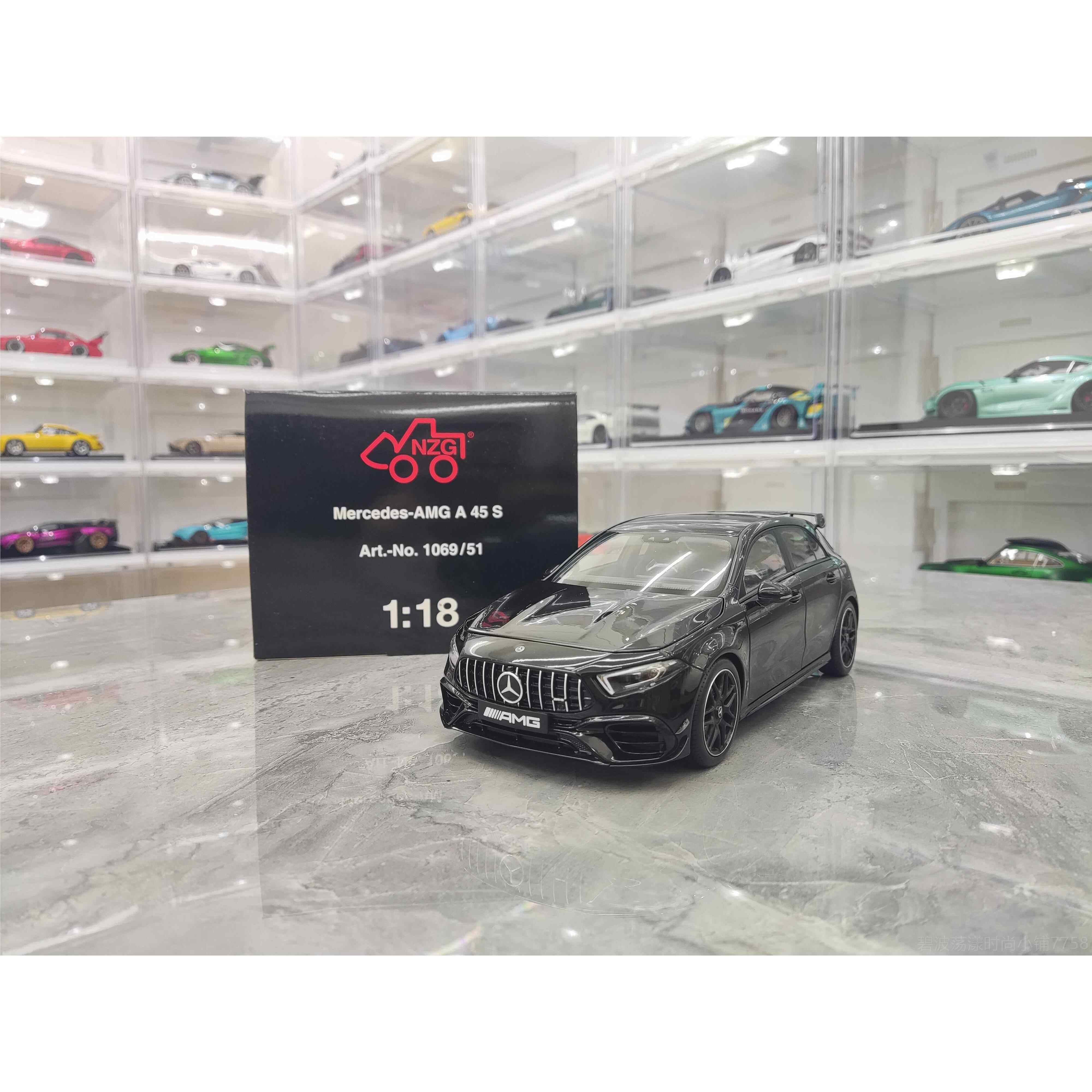 高档Kilo合works 奔驰A45SAMG仿真 金金收属汽车模型1 18藏摆件礼