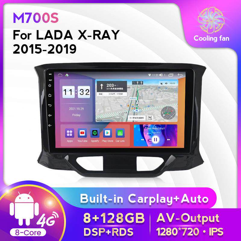 适用于拉达X-ray 15-19款改安卓大屏中控车载导航屏幕8+128G