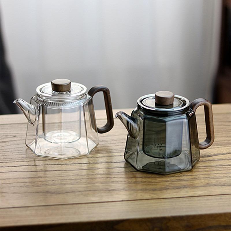 玻璃茶壶单壶耐高温茶水分离45478泡茶用家可器电陶炉水壶烧茶具