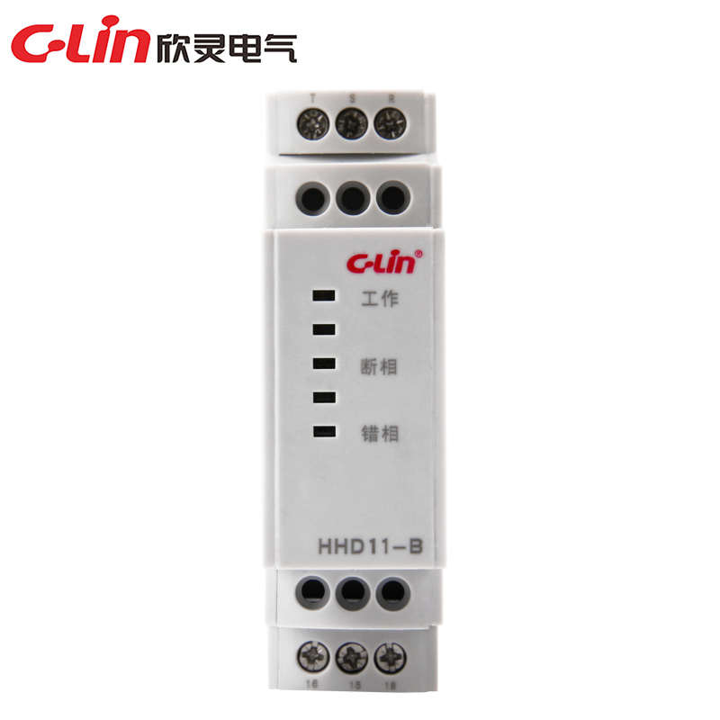 C-Lin欣灵HHD11-B C断相相序模块电压不平衡保护继电器电梯保护器