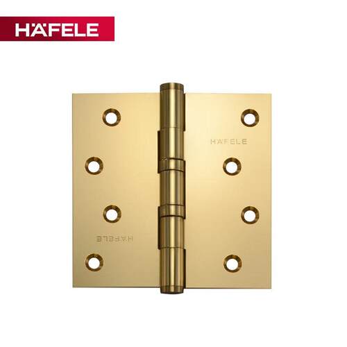 德国海福乐HAFELE不锈钢4寸加宽拉丝木门房门铰炼轴承消音合页1片