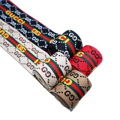 现货电脑提花字母松紧带字母彩色提花弹力带用于裤头裙腰橡筋织带