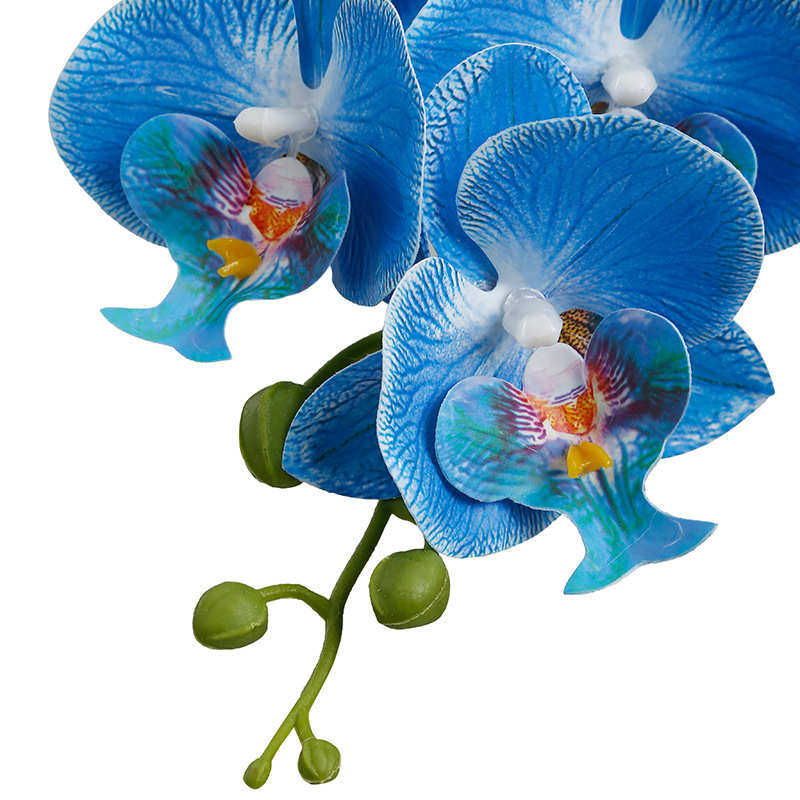 蝴蝶兰仿真花摆件客厅手感假花摆设北欧轻奢风桌面花艺餐桌花摆花