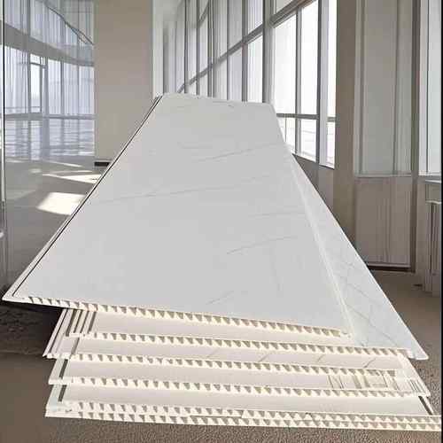 超厚吊顶pvc长条扣板天花板自装塑料A级农村瓦房棚板家庭白色材料