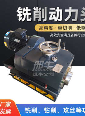 铣削动力头镗铣头单双面立卧铣头龙门铣端双面铣床立侧铣头5.5KW
