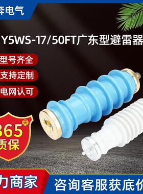 Y5WS-17/50FT广东型避雷器阀式陶瓷防爆线路高压10KV户外高压户外