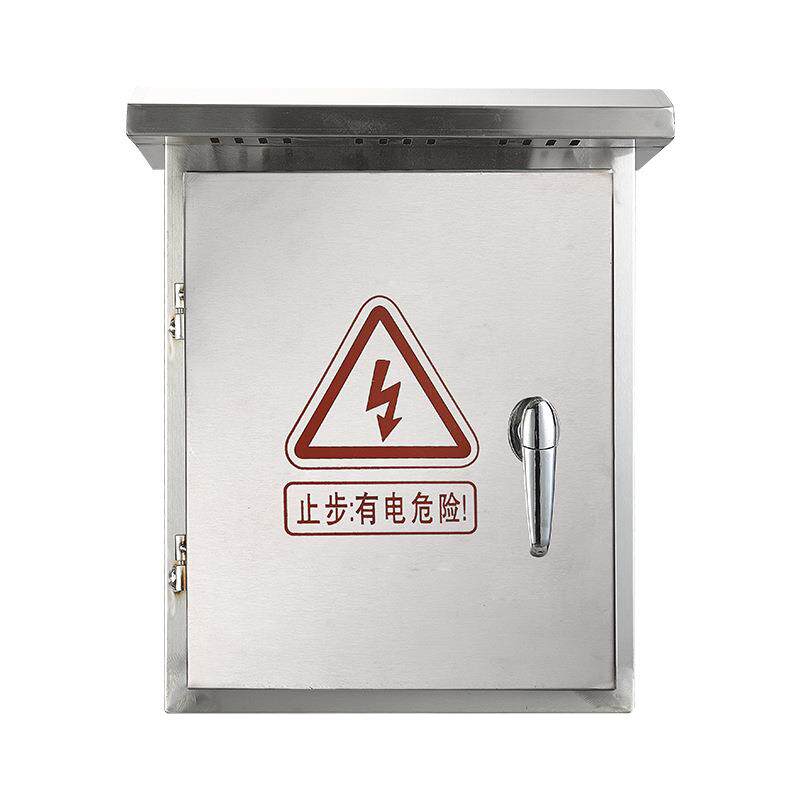 304室外不锈钢配电箱电控箱户外防水控制柜防雨监控箱抱箍箱钉做