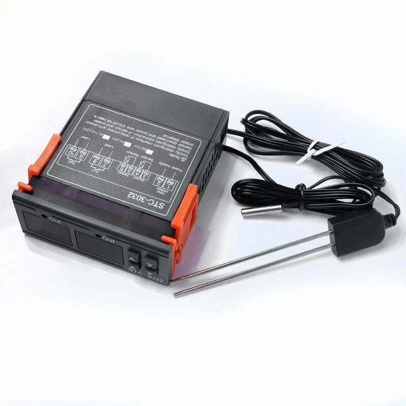 10A恒温器 智能温度湿度温控开关 土壤值湿度调节器 STC-3032