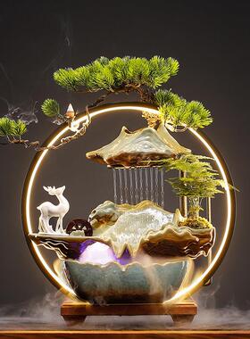 桌假山SYY-9908流水摆件循环客水厅招财生财创意家居装礼饰办公室