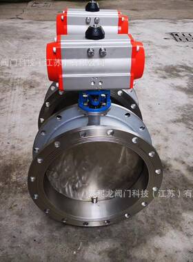 D641W/H不锈钢气动调节开关双法兰对夹硬密封放通风蝶阀DN125200