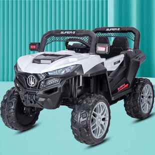 高档儿电车四轮越车四驱带遥控器野可摇动摆充电可手童机遥控生日