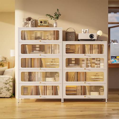 厂家直销L$H钢制防尘书柜儿童带门置物柜翻盖铁皮储物柜家用客厅