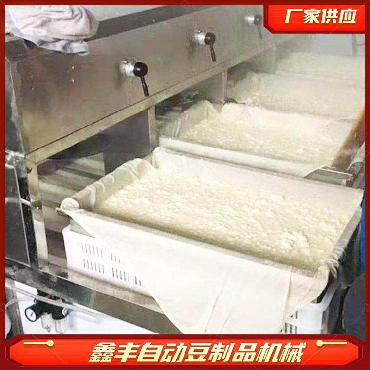卤水大豆腐机器商用豆腐机整套实拍自动磨浆煮浆压制一人操作