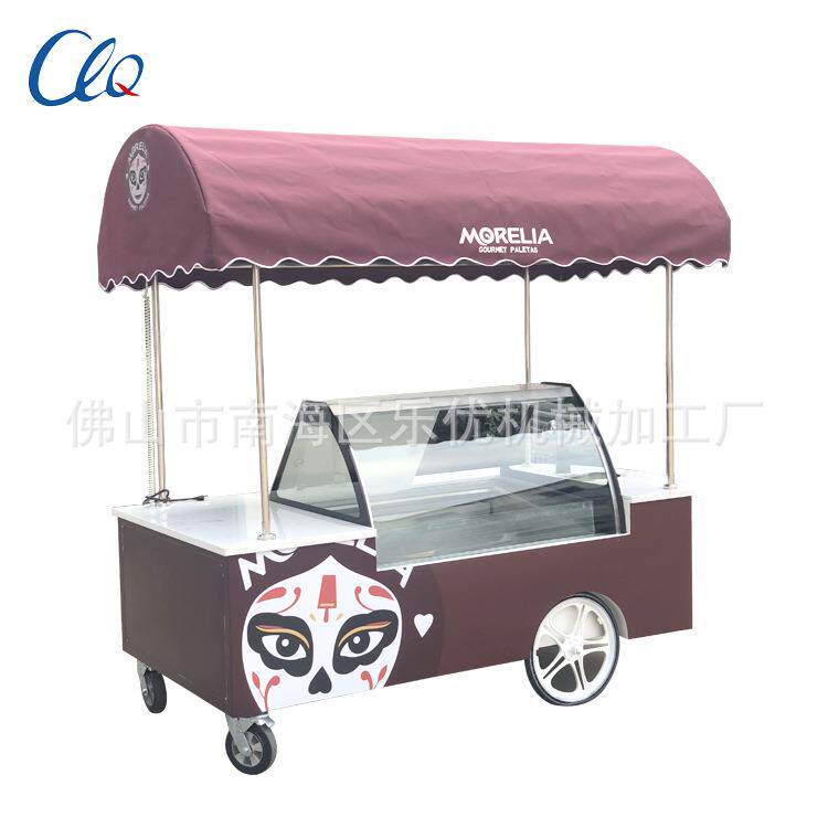 来图冰棍冰淇淋车厂家冰淇淋冷冻展示柜冰激凌雪糕展示柜花车