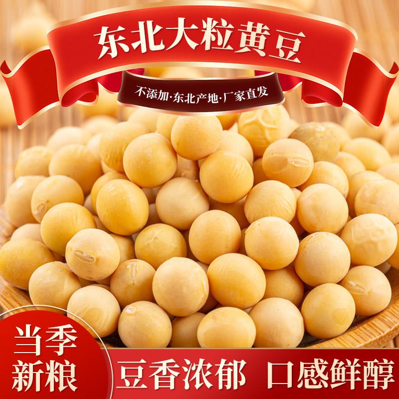 2025新货东北大粒黄豆新豆吉林农家自种直销炸豆浆打豆浆大豆真空