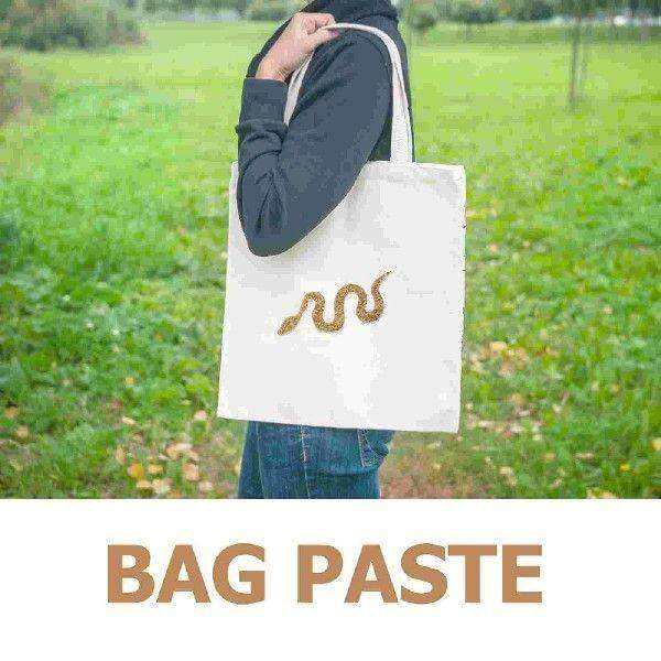 Snake Shaped Rhinestone Cloth Patch Tassel Beaded Patches