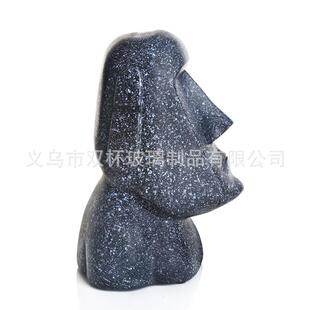 厂家直供摩艾面石像复活节岛人像石头纸巾抽盒筒收纳桶餐巾抽纸盒