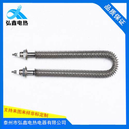 翅片式电加热管不锈钢管散热发热管空气干烧电热管加热器