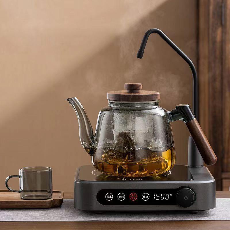 自动上水电陶炉煮茶器套装蒸煮一体茶壶带抽水大号养生壶家用茶具
