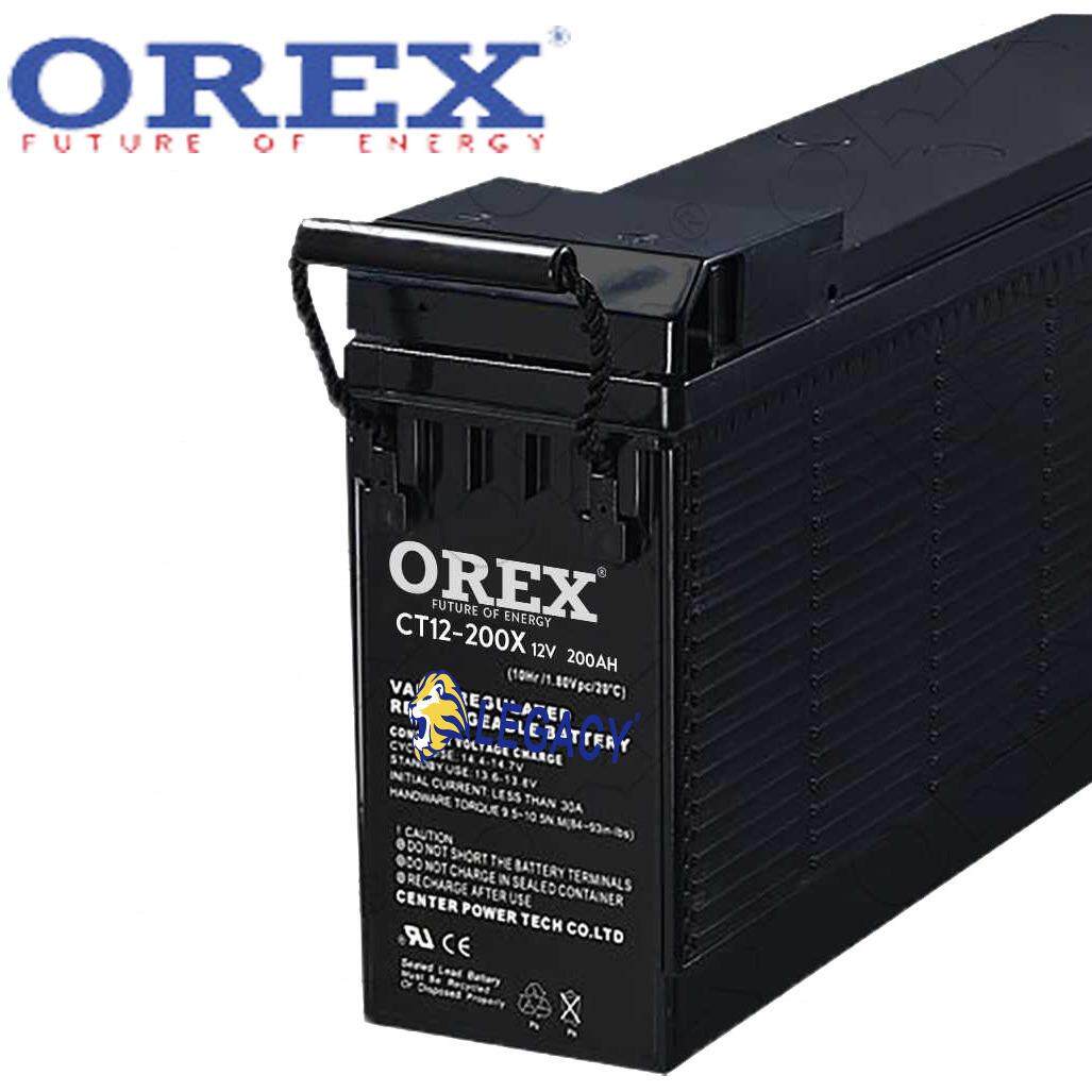 OREX蓄电池CT12-100X12V100AH前置端子狭长型铅酸蓄电池包邮