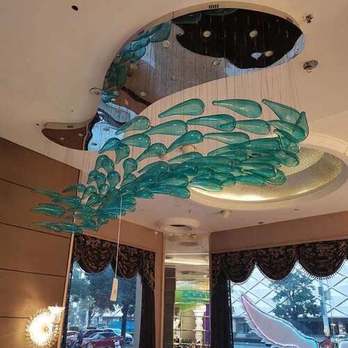 非标工程灯具玻璃水瓢葫芦吊灯酒店大堂展厅现代简约大型装饰灯具