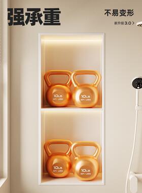 A9L壁柜双层板金属电隔视柜嵌入式不锈龛钢F78SSJ6T卫生浴室置物