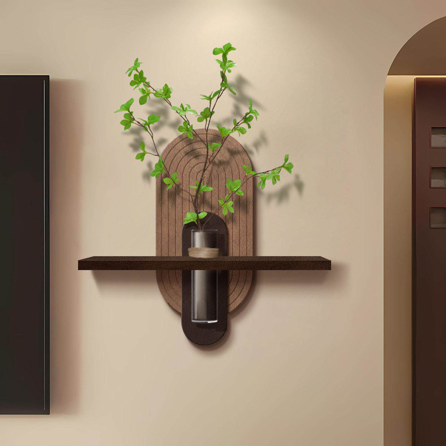 砂岩餐厅装饰画水培绿植挂画肌理感艺术客厅餐桌墙上壁画源头工厂