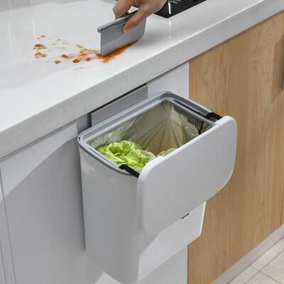 Kitchen Cabinet Wall-mounted Trash Can Hanging Waste bin Cle