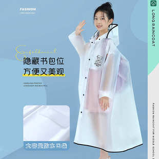 加厚防水学生雨具时尚 新款 卡通EVA宝宝雨披批发带书包位儿童雨衣