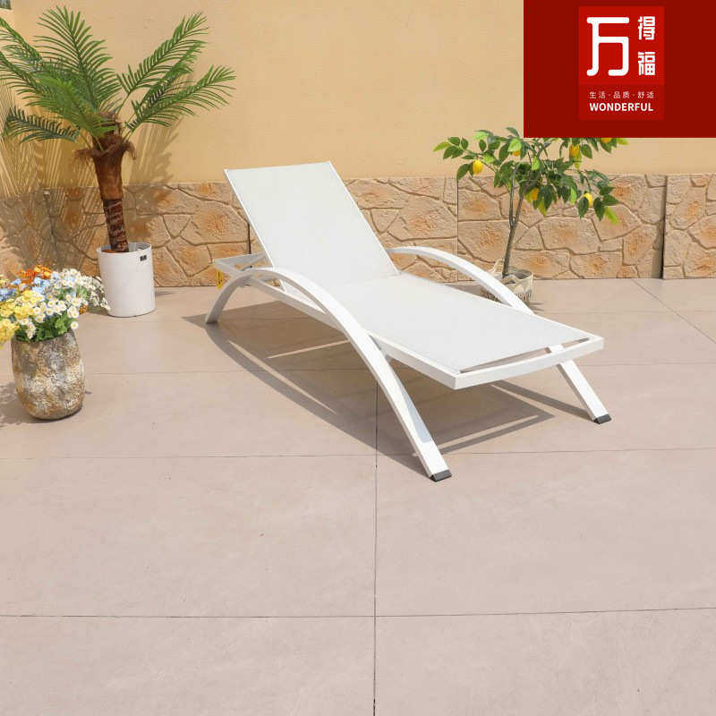 沙滩椅布休息花园酒店特斯泳池户外躺椅露天椅室外林网网拆装红