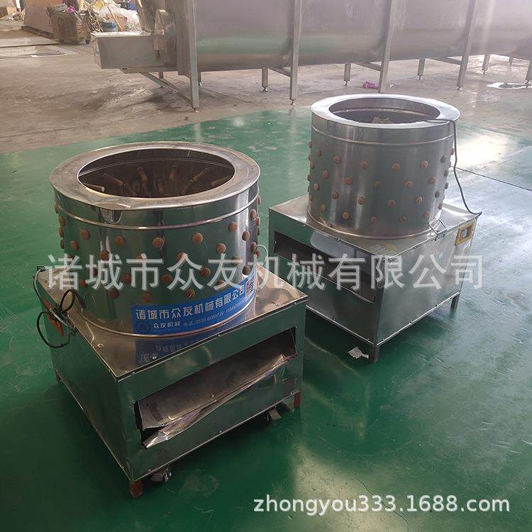 山东源头厂家供应50/60型家禽圆桶脱毛机 家禽屠宰机械设备1