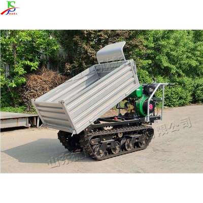 小型手扶履带运输车电启动拉运车180mm履带宽度moving vehicle