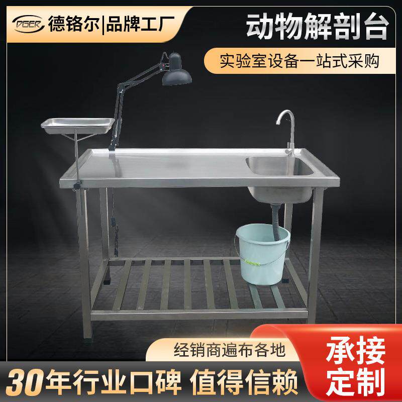 兽用器械小动物美容台 手术器械解剖台尸体解刨桌 不锈钢手术台