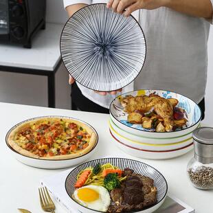 Ceramic 8.5-inch thick disk, pizza and western dishes