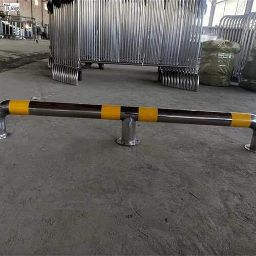 新型不锈钢护栏m型钢管挡车器加厚u型护栏防撞路桩保护道路警示柱
