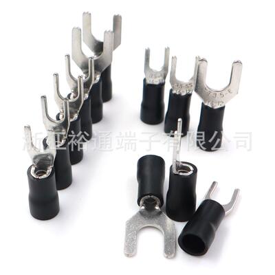 【SV系列】3.5-3/4/5/6 叉形预绝缘冷压端子Y型端子线耳14-12 AWG