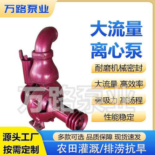 厂家直供】4寸农用灌溉泵离心抽水泵200m³/h大流量农田灌溉抽水